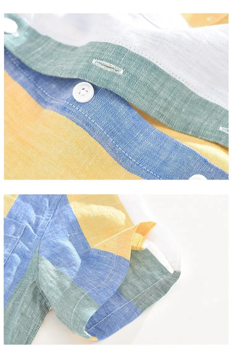Camisa London Eye mang larga (100% lino) - Image 4