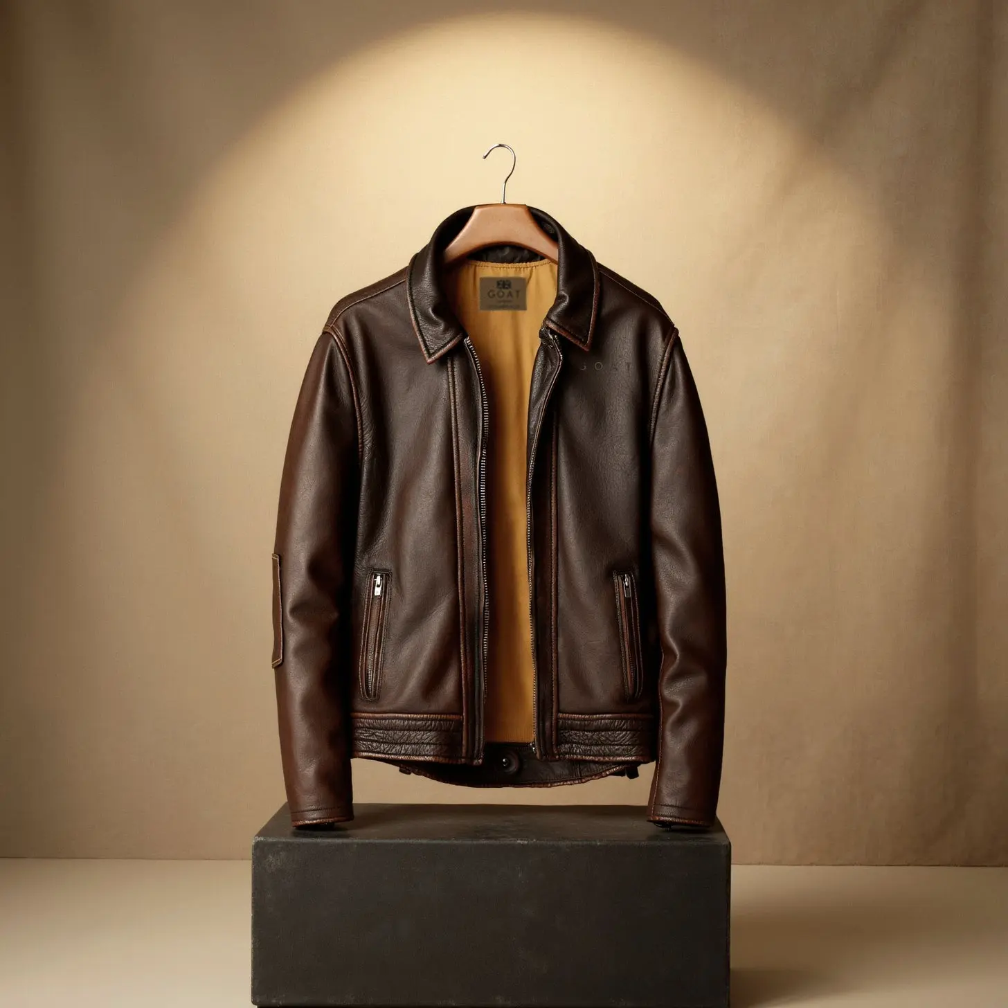 Chaqueta de Cuero Vacuno Camden - Image 3